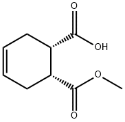 4-Cyclohexene-1,2-dicarboxylic acid, 1-methyl ester, (1R,2S)- Struktur