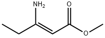 2-Pentenoic acid, 3-amino-, methyl ester, (2Z)- Struktur