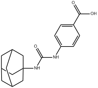 4-[(Adamantan-1-ylcarbamoyl)amino]benzoic acid Struktur