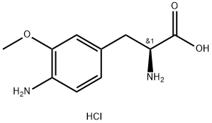 4-Amino-3-methoxy-L-phenylalanine Dihydrochloride Struktur