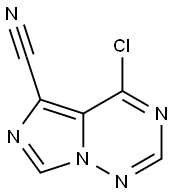 4-chloroimidazo[4,3-f][1,2,4]triazine-5-carbonitrile Struktur