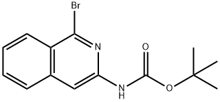 tert-Butyl (1-bromoisoquinolin-3-yl)carbamate Struktur