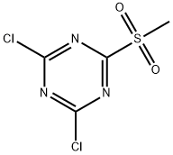 1,3,5-Triazine, 2,4-dichloro-6-(methylsulfonyl)- Struktur