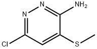 3-Pyridazinamine, 6-chloro-4-(methylthio)- Struktur