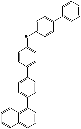 [1,1'-Biphenyl]-4-amine, N-[1,1'-biphenyl]-4-yl-4'-(1-naphthalenyl)- Struktur