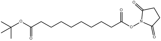 10-(tert-Butoxy)-10-oxodecanoic NHS ester Struktur