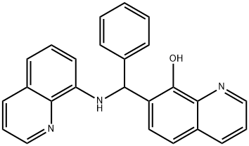 8-Quinolinol, 7-[phenyl(8-quinolinylamino)methyl]- Struktur