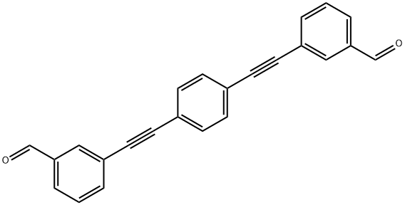 1,4-bis(3-formylphenylethynyl)benzene Struktur