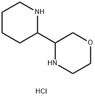 Morpholine, 3-(2-piperidinyl)-, dihydrochloride Struktur