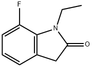 1-ethyl-7-fluoro-2,3-dihydro-1H-indol-2-one Struktur