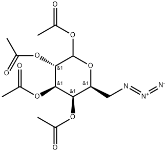 6-Azido-6-deoxy-1,2,3,4-tetraacetate-L-galactose Struktur