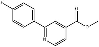 4-Pyridinecarboxylic acid, 2-(4-fluorophenyl)-, methyl ester Struktur