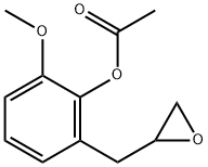 acetic acid [2-methoxy-6-(2-oxiranylmethyl)phenyl] ester Struktur