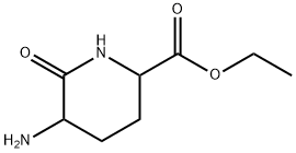 2-Piperidinecarboxylic acid, 5-amino-6-oxo-, ethyl ester Struktur