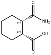 rel-(1R,2S)-2-(Aminocarbonyl)cyclohexanecarboxylic acid Struktur