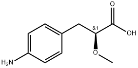 (S)-3-(4-Aminophenyl)-2-methoxypr opanoic acid Struktur