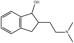 1H-Inden-1-ol, 2-[2-(dimethylamino)ethyl]-2,3-dihydro- Struktur