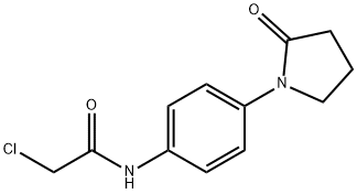 Acetamide, 2-chloro-N-[4-(2-oxo-1-pyrrolidinyl)phenyl]- Struktur