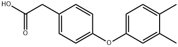 JR-8330, 2-(4-(3,4-Dimethylphenoxy)phenyl)acetic acid, 97% Struktur