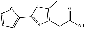 2-[2-(furan-2-yl)-5-methyl-1,3-oxazol-4-yl]acetic Acid Struktur