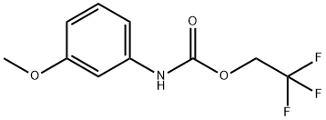 Carbamic acid, N-(3-methoxyphenyl)-, 2,2,2-trifluoroethyl ester Struktur