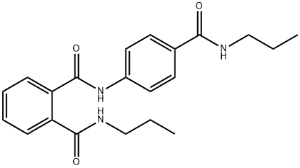 1-N-propyl-2-N-[4-(propylcarbamoyl)phenyl]benzene-1,2-dicarboxamide Struktur