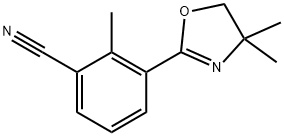 Benzonitrile, 3-(4,5-dihydro-4,4-dimethyl-2-oxazolyl)-2-methyl- Struktur