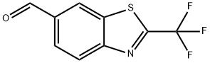 6-Benzothiazolecarboxaldehyde, 2-(trifluoromethyl)- Struktur