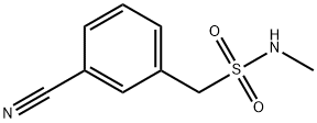 Benzenemethanesulfonamide, 3-cyano-N-methyl- Struktur