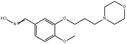 Benzaldehyde, 4-methoxy-3-[3-(4-morpholinyl)propoxy]-, oxime Struktur