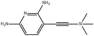 2,6-Pyridinediamine, 3-[2-(trimethylsilyl)ethynyl]- Struktur