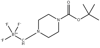 (4-Boc-piperazin-1-yl)methyltrifluorobororonic acid Struktur