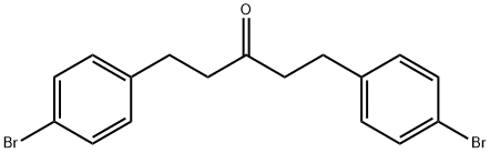 3-Pentanone, 1,5-bis(4-bromophenyl)- Struktur