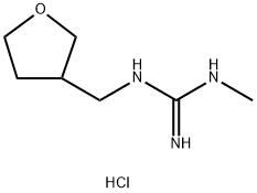 1-Methyl-3-(tetrahydro-3-furylmethyl)guanidium dihydrogen (DN)  hydrochloride Struktur