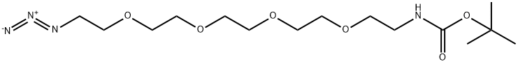 t-Boc-N-Amido-PEG4-Azide Struktur