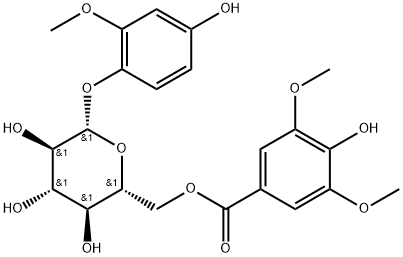 4-Hydroxy-2-Methoxyphenol 1-O-(6-O-syringoyl)glucoside