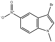 3-Bromo-1-methyl-5-nitroindole Struktur