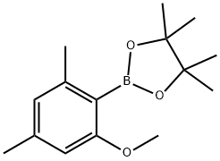 1,3,2-Dioxaborolane, 2-(2-methoxy-4,6-dimethylphenyl)-4,4,5,5-tetramethyl- Struktur