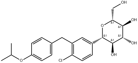 D-Glucitol, 1,5-anhydro-1-C-[4-chloro-3-[[4-(1-methylethoxy)phenyl]methyl]phenyl]-, (1S)-