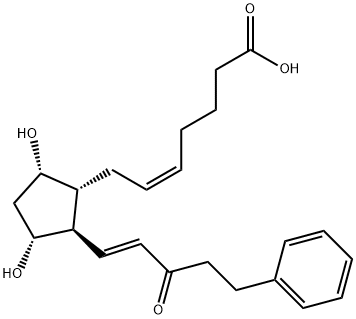 15-keto-17-phenyl trinor Prostaglandin F2α Struktur