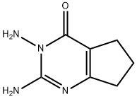 4H-Cyclopentapyrimidin-4-one, 2,3-diamino-3,5,6,7-tetrahydro- (9CI) Struktur