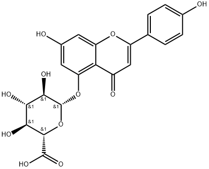 Apigenin 5-O-β-D-Glucuronide Struktur