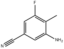 Benzonitrile, 3-amino-5-fluoro-4-methyl- Struktur