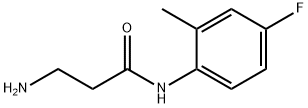 N~1~-(4-fluoro-2-methylphenyl)-beta-alaninamide(SALTDATA: 0.92HCl 0.07H2O 0.09C4H9OH) Struktur