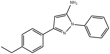 1H-Pyrazol-5-amine, 3-(4-ethylphenyl)-1-phenyl- Struktur