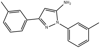 1H-Pyrazol-5-amine, 1,3-bis(3-methylphenyl)- Struktur