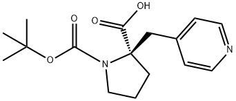 (Tert-Butoxy)Carbonyl (R)-Alpha-(4-Pyridinylmethyl)-Pro Struktur