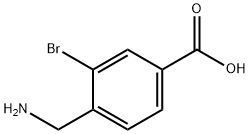 Benzoic acid, 4-(aminomethyl)-3-bromo- Struktur