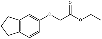 Acetic acid, 2-[(2,3-dihydro-1H-inden-5-yl)oxy]-, ethyl ester Struktur