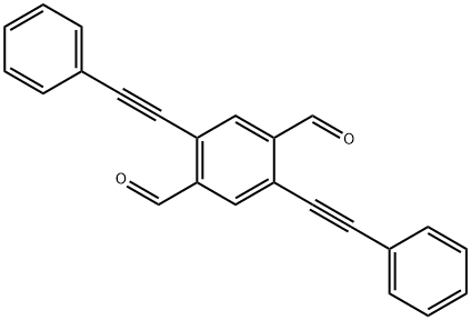 2,5-bis(phenylethynyl)terephthalaldehyde Struktur